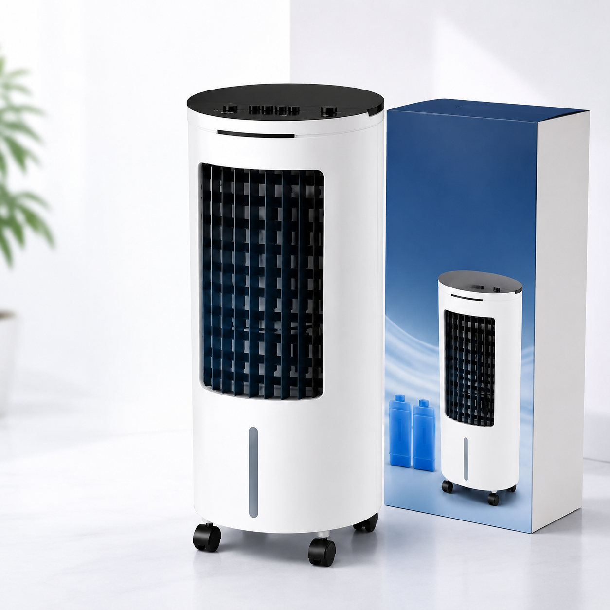 Rafraîchisseur d'Air Portable 4 L avec Télécommande – Ventilateur, Humidificateur & Climatiseur Évaporatif 3 Vitesses