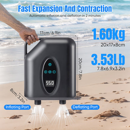 Pompe à Air Électrique 20 PSI – Compresseur Gonflable Haute Pression pour Paddle, Kayak et Bateau