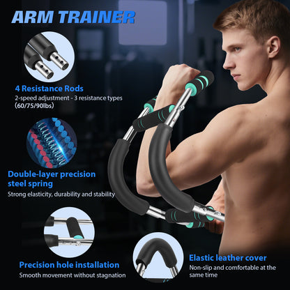 Arm Twister Trainer 20-60kg – Adjustable Chest Workout Equipment – Fitness Resistance Spring