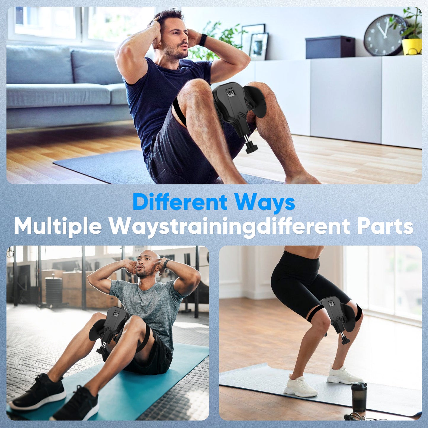 Appareil Musculation Cuisses & Abdominaux – Entraîneur de Jambes Réglable 20–60 kg – Fitness Maison, Renforcement Musculaire