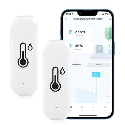 Thermomètre Hygromètre WiFi Intelligent – Capteur Température & Humidité Intérieur Suivi à Distance