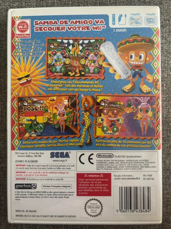 Jeux de Wii - Samba de Amigo - 3 ans et +