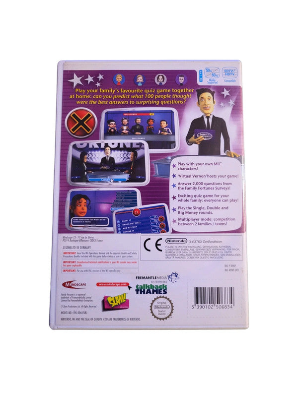 Family Fortunes wii