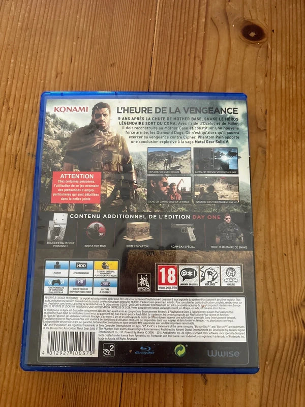Metal gear solid V the phantom pain ps4