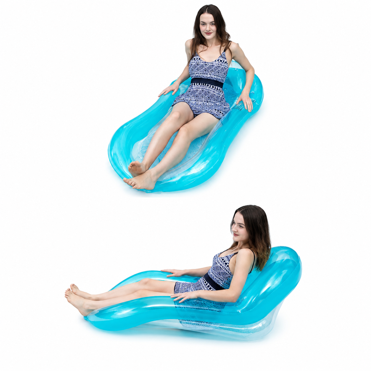 Hamac Gonflable de Piscine avec Filet Respirant – Lit Flottant d’Eau 4 en 1 – Matelas de Bain Relaxation Été Plage Piscine