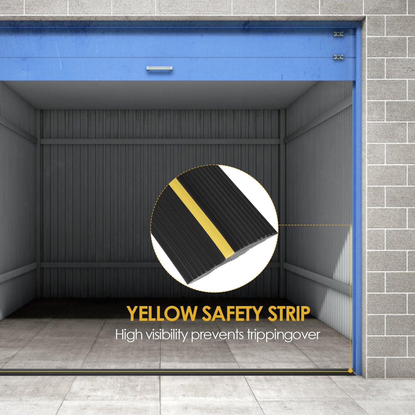 Bande d’Étanchéité Garage 3M – Joint de Porte Universel 90mm – Protection Anti-Eau Poussière Insectes – Seuil en Caoutchouc Résistant