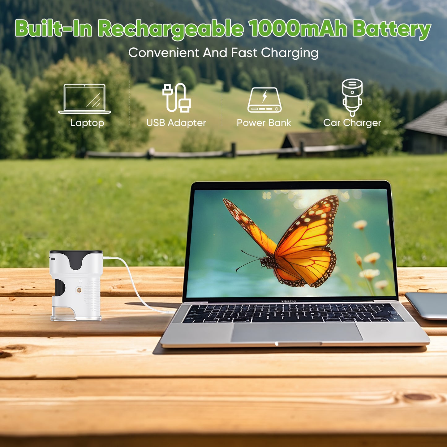 Microscope Numérique 1000X avec Écran 2" – Mini Microscope Portable 4K USB Enfants