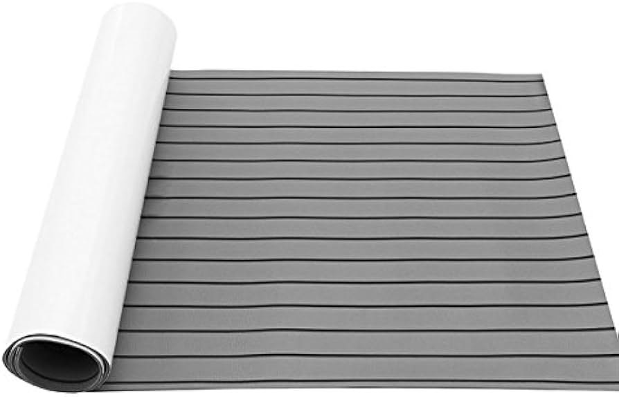 Tapis de Pont Bateau Faux Teck EVA 240×90 cm – Revêtement Antidérapant Auto-Adhésif