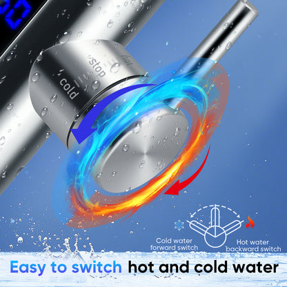 Robinet Chauffe-Eau Instantané 3000W – Eau Chaude Cuisine & Salle de Bain – Sans Réservoir Inox