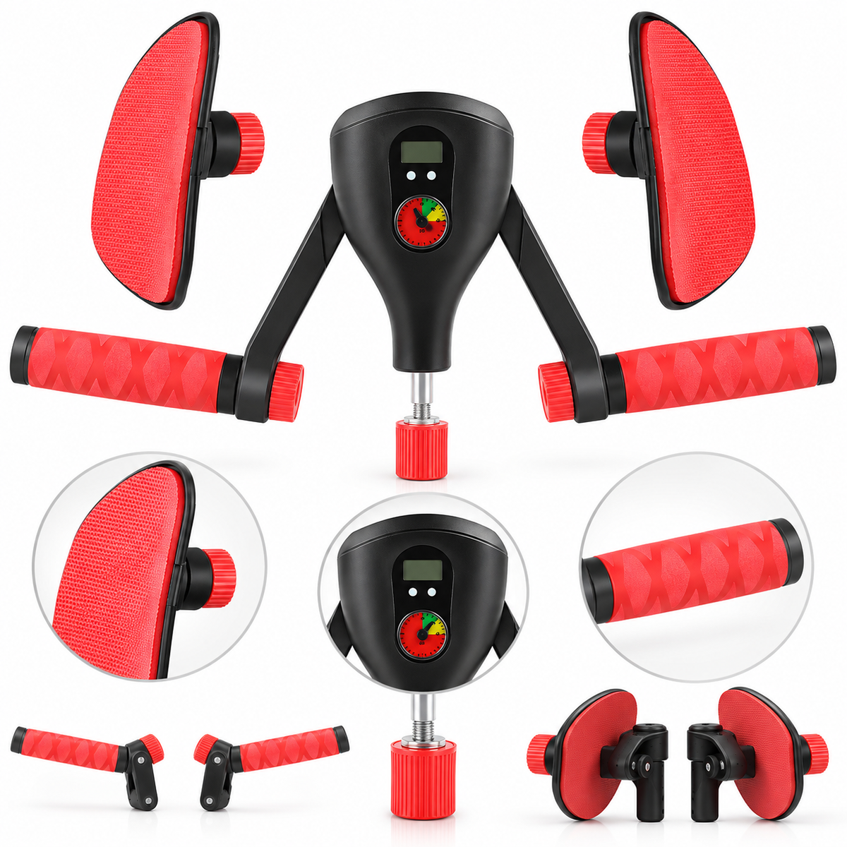 Entraîneur de Cuisses à Résistance Réglable 77 lb (≈35 kg) – Renforcement Cuisses, Fessiers, Bras & Abdos – Appareil Fitness Domicile