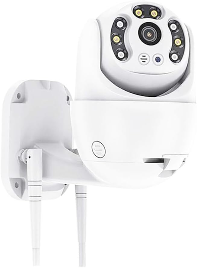 Caméra de surveillance WiFi extérieure sans fil 1080p – Vision nocturne, détection de mouvement, étanche – Sécurité maison intérieur/extérieur