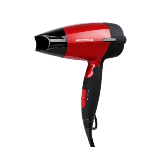 Sèche-cheveux de Voyage Pliable 1500W – Double Tension 110-220V, 2 Vitesses, Compact, Léger, Protection Surchauffe, Idéal Déplacement