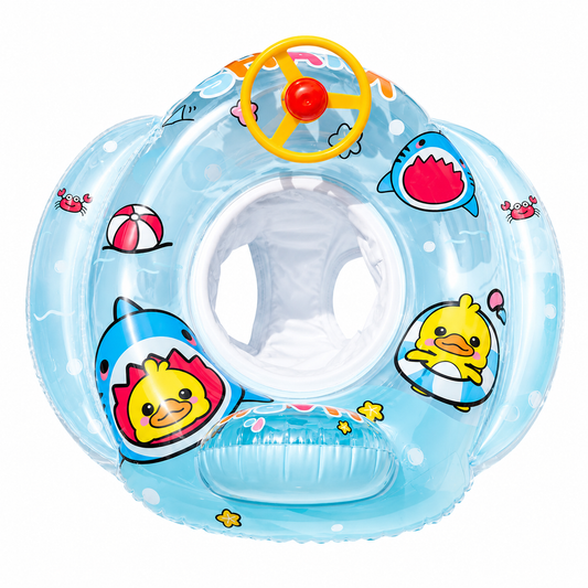 Bouée Bébé Gonflable avec Siège de Sécurité – Anneau Natation Flotteur Piscine Enfant
