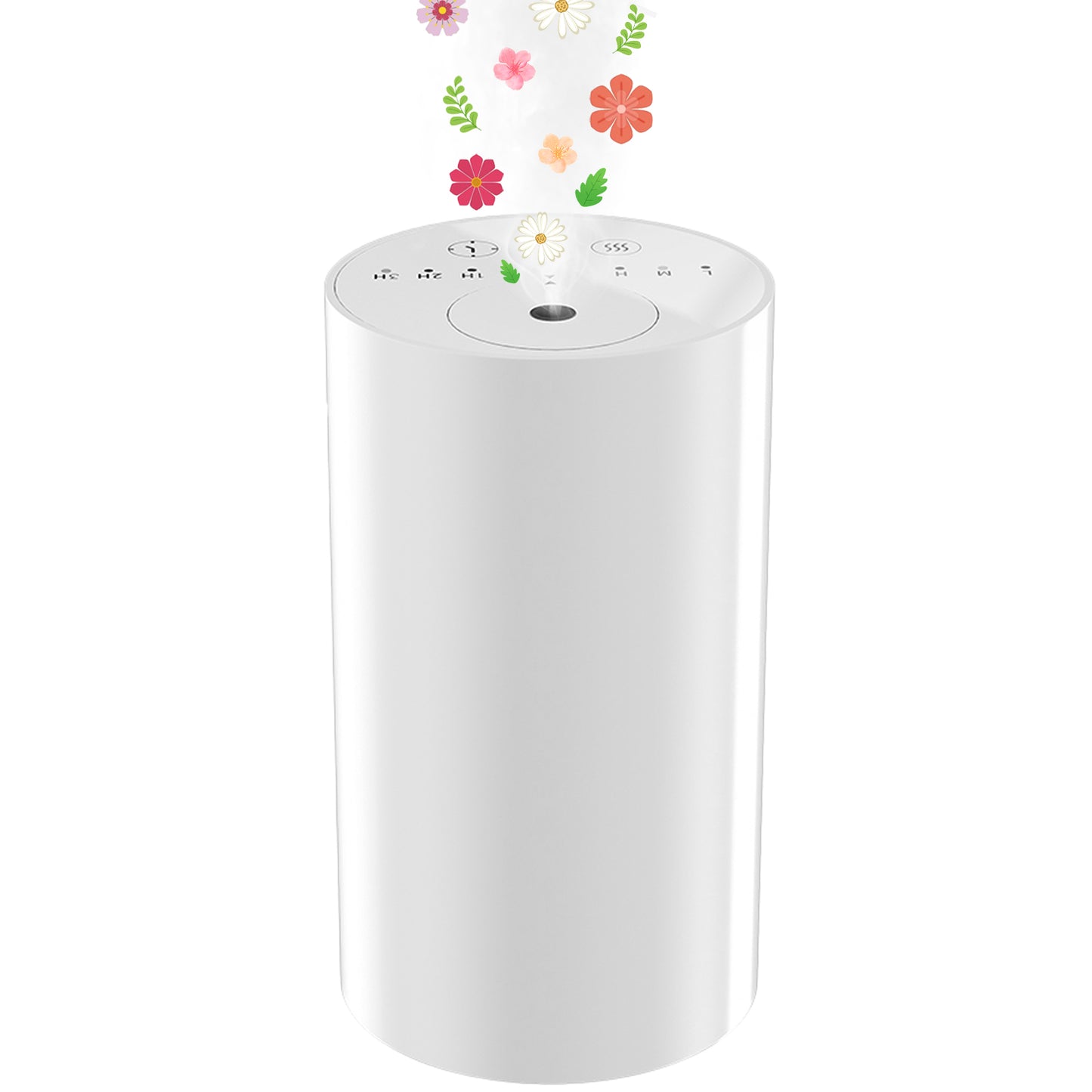 Diffuseur d’Arômes Sans Fil Rechargeable USB 20ml – Diffuseur Huiles Essentielles pour Voiture, Maison, Chambre – Parfum d’Ambiance Électrique Silencieux Blanc