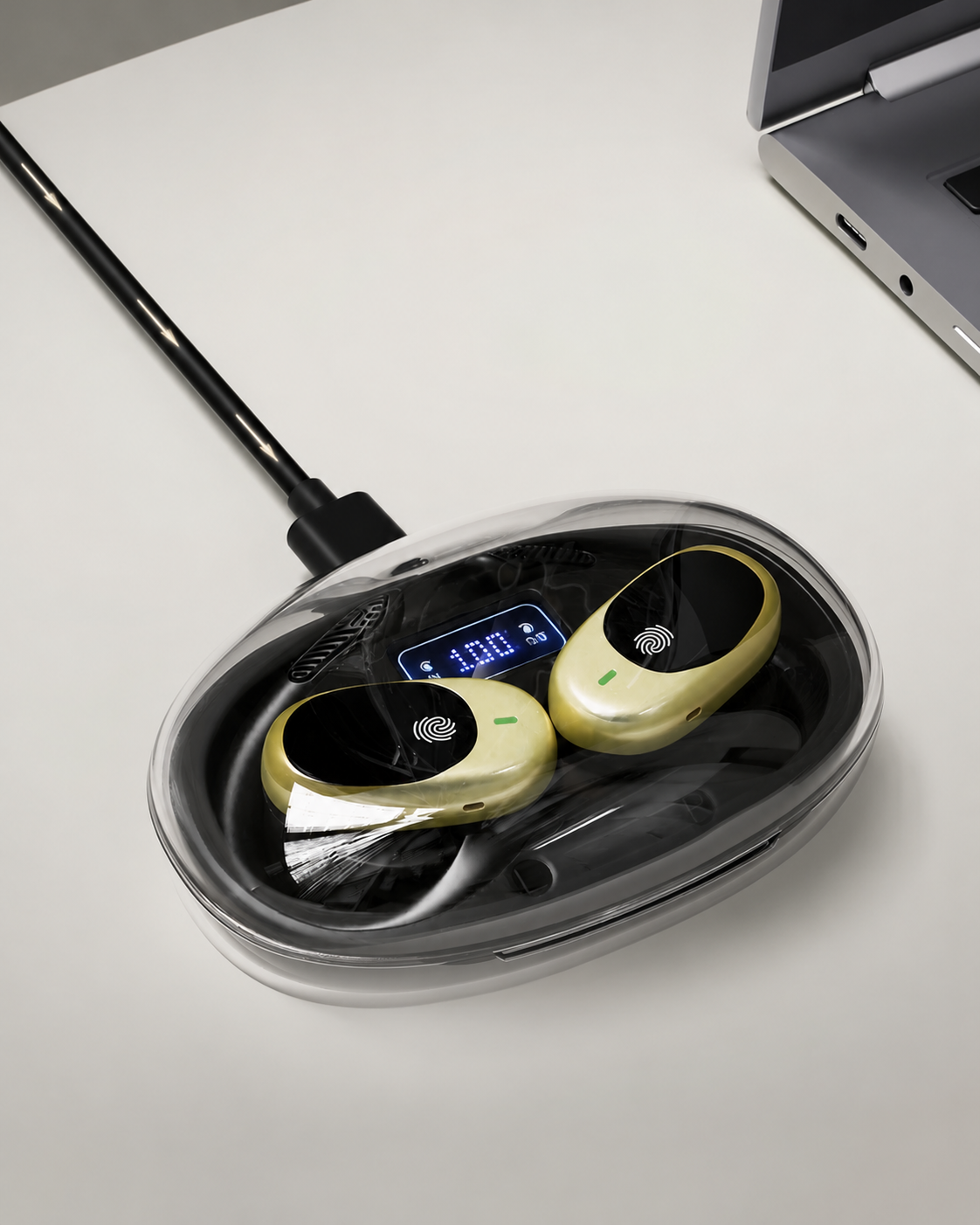 Écouteur Bluetooth Traducteur Vocal IA – 156 Langues – Bluetooth 5.4 – Open Ear