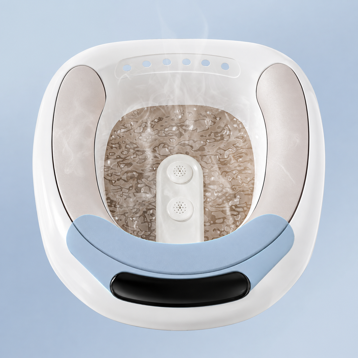 Bain de Siège Électrique pour WC avec Fonction Bidet, Jets d’Eau et Commande Numérique – Bassin d’Hygiène Intime pour Adulte – Blanc