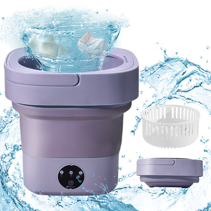 Mini Machine à Laver Pliante 6,5 L – Seau à Linge Portable pour Sous-Vêtements et Chaussettes