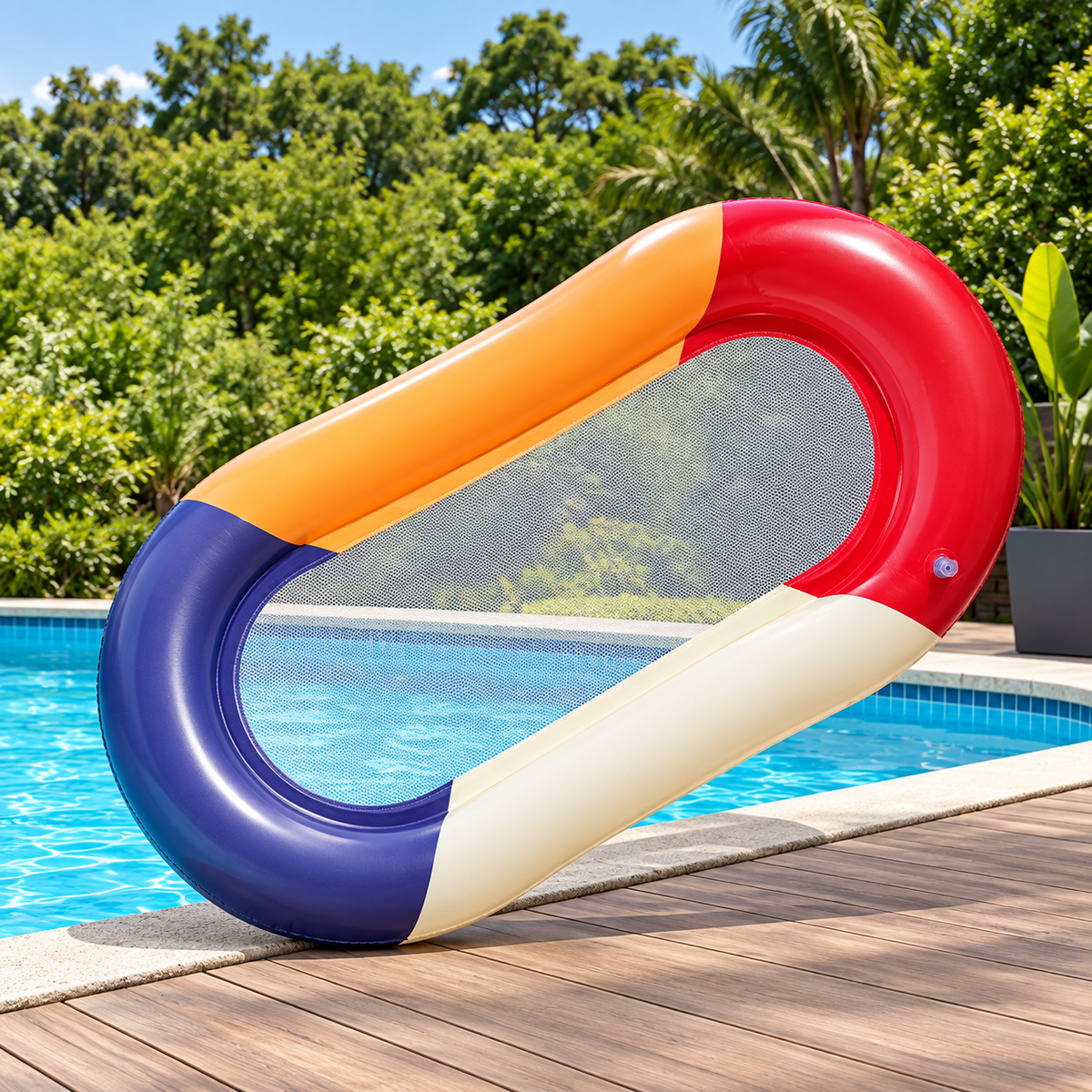 Matelas Gonflable Flottant pour Piscine – Hamac Aquatique & Chaise Longue Gonflable – Bouée de Détente Adulte pour Plage et Vacances