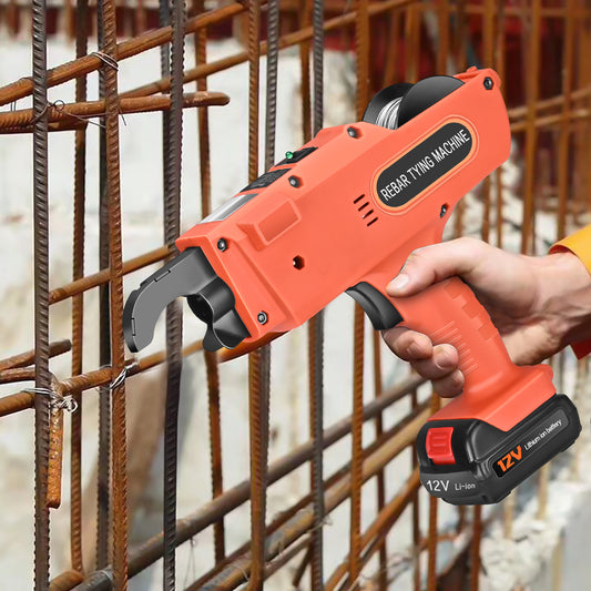 Machine à relier les barres d’armature 12V – Relieuse électrique automatique avec coffret – Outil portable pour fer à béton