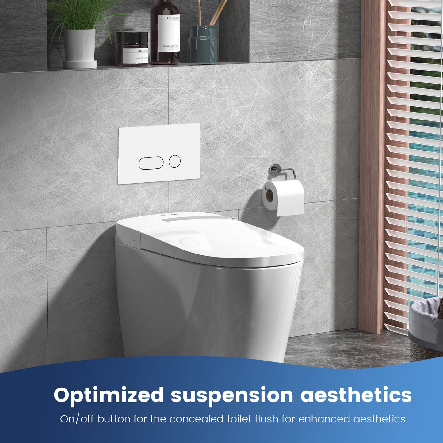 Plaque de Commande WC Compatible Geberit Sigma 20 – Levier Chasse + Cadre Fixation UP300/UP320