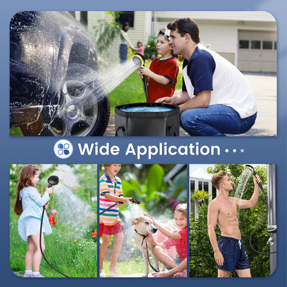7800mAh Portable Camping Shower – Outdoor Shower Kit with 20L Rechargeable Pump