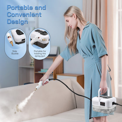 Nettoyeur Vapeur Portable 2500W – Machine Nettoyage Haute Température Maison & Voiture – Élimine Graisses & Bactéries