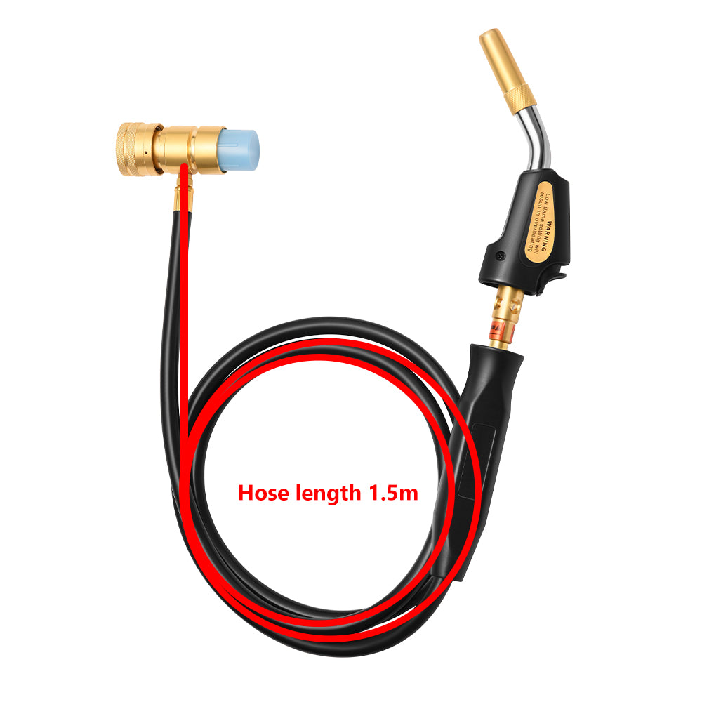 Torche Soudage Propane MAPP GJ6000 – Chalumeau 1,5 m Brasage Chauffage Barbecue Rétraction