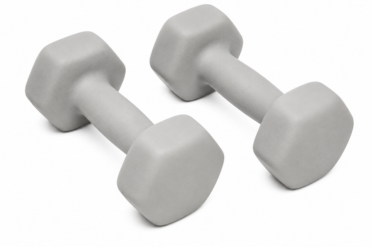 Paire d’Haltères 4 kg en Néoprène Antidérapant pour Musculation Fitness Renforcement Musculaire