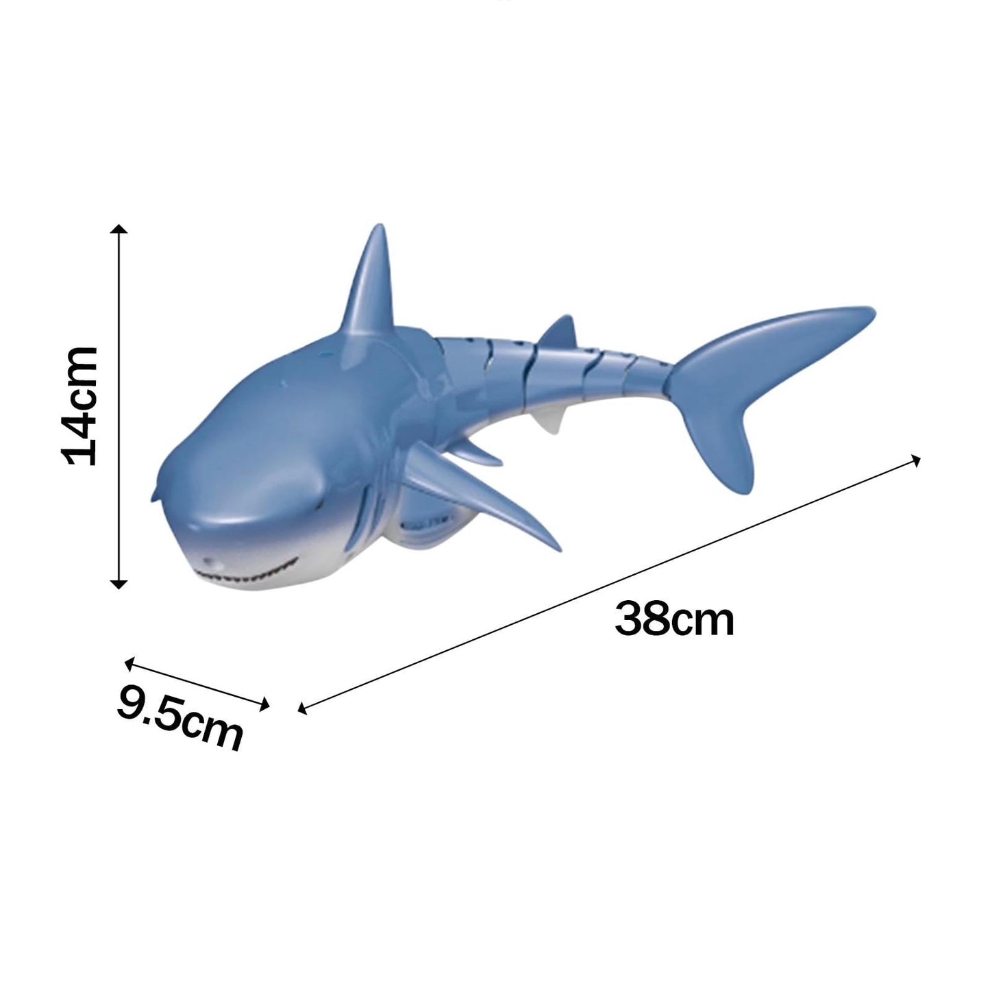 Requin Télécommandé RC 2,4 GHz – Jouet Aquatique Électrique avec Télécommande – Requin Radiocommandé pour Piscine, Lac et Bain – Cadeau Enfant