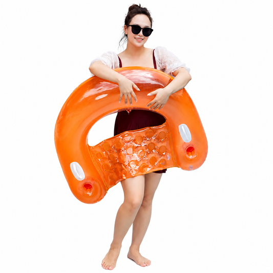 Fauteuil Gonflable Piscine Adulte – Siège Flottant avec Dossier et Porte-Gobelets