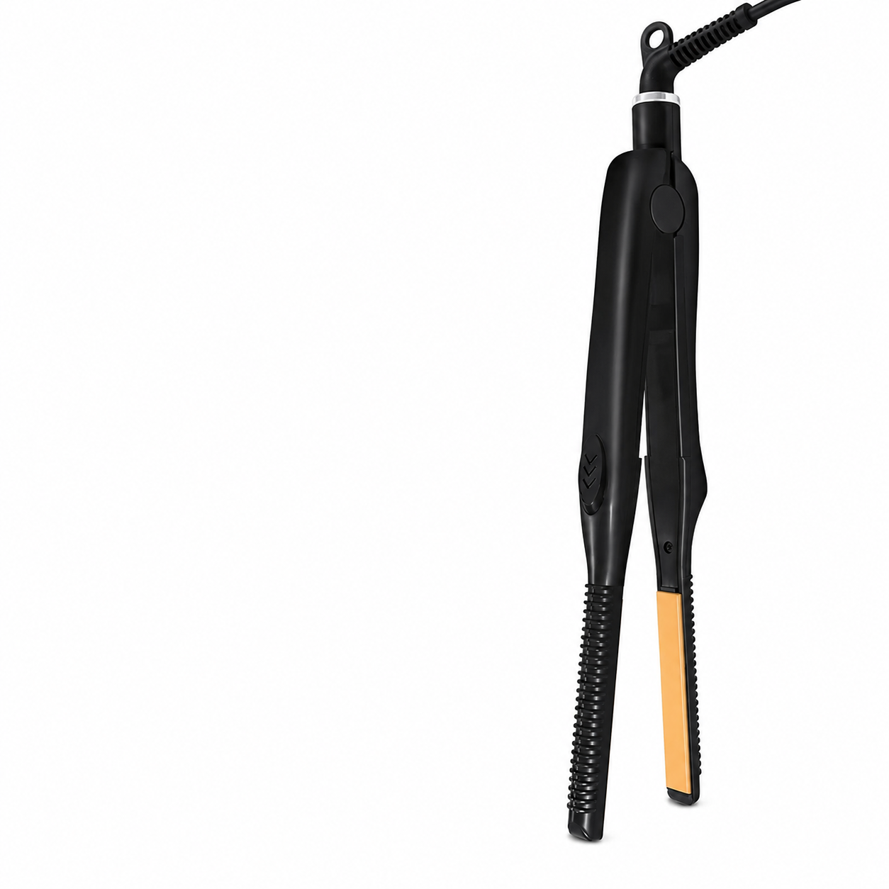 Fer à Lisser 2 en 1 Professionnel Céramique – Mini Lisseur Chauffant 140-220°C – Cheveux Courts, Frange & Barbe – Homme Femme – Noir