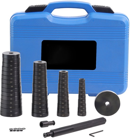 Kit Extracteur & Installateur de Roulements 52 Pièces – Outil Transmission & Essieu – Plage 18-65 mm