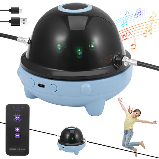Machine de Saut Électronique Intelligente avec Télécommande LED et Haut-Parleur Bluetooth Appareil Fitness Intérieur
