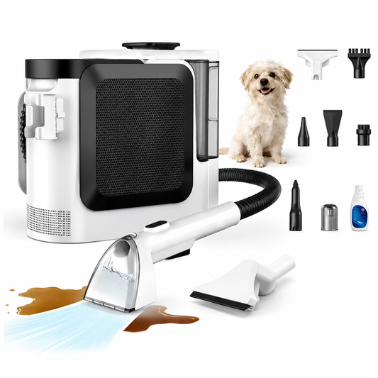 1800 W Portable Carpet Cleaner | 16 kPa Spray-Extraction Vacuum | Cold, Hot & Steam Water