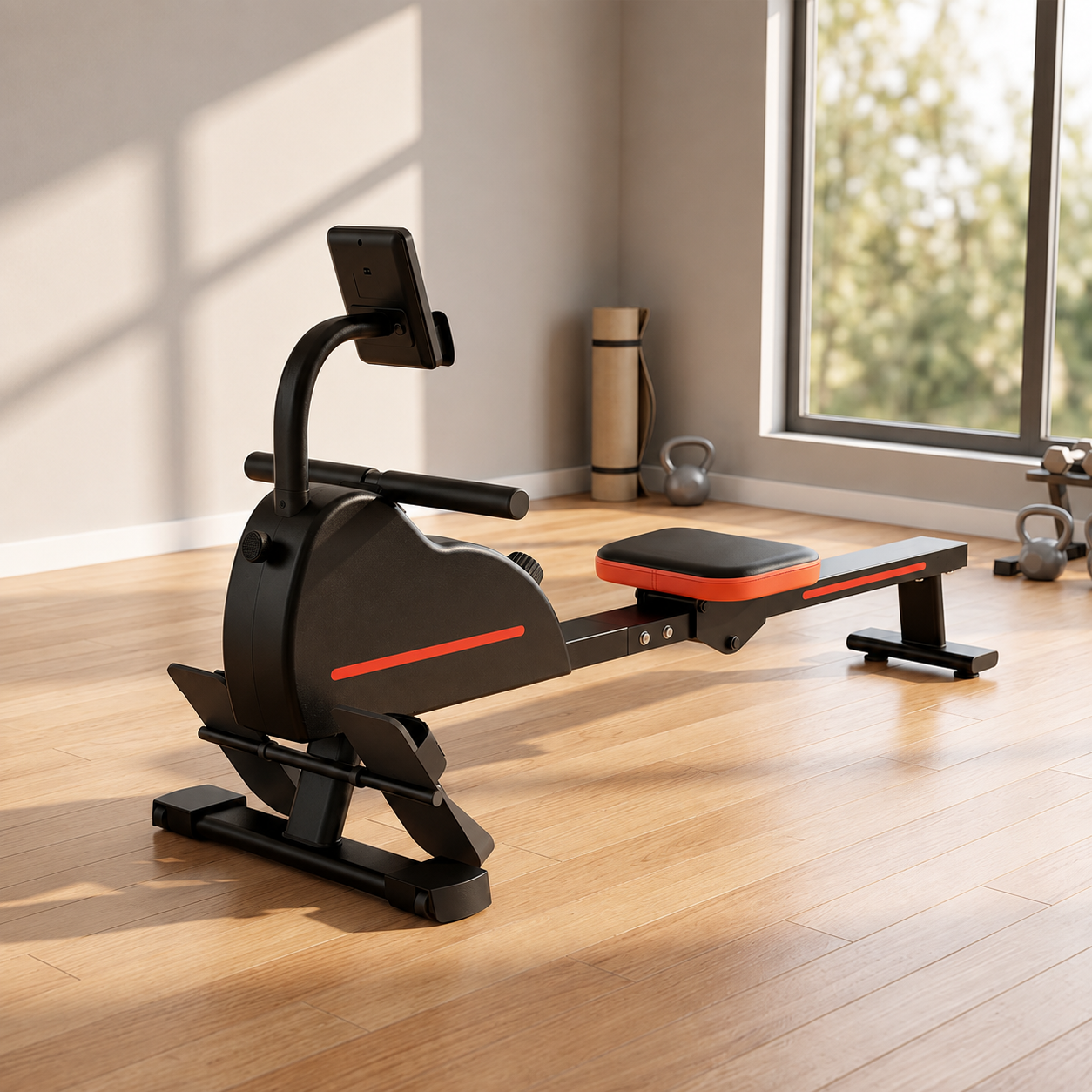 Rameur Magnétique Bluetooth 16 Niveaux | Écran LCD | Compatible Kinomap & Zwift