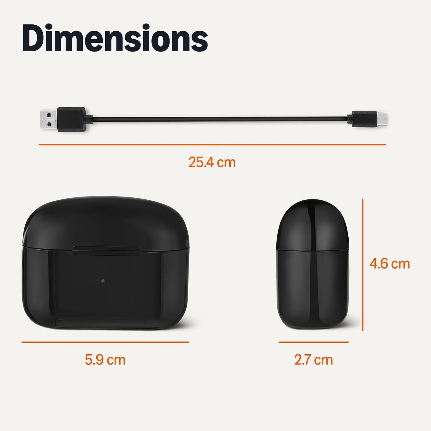 Écouteurs Bluetooth 5.4 True Wireless – Micro, IPX4, 28H Autonomie, Étui de Charge