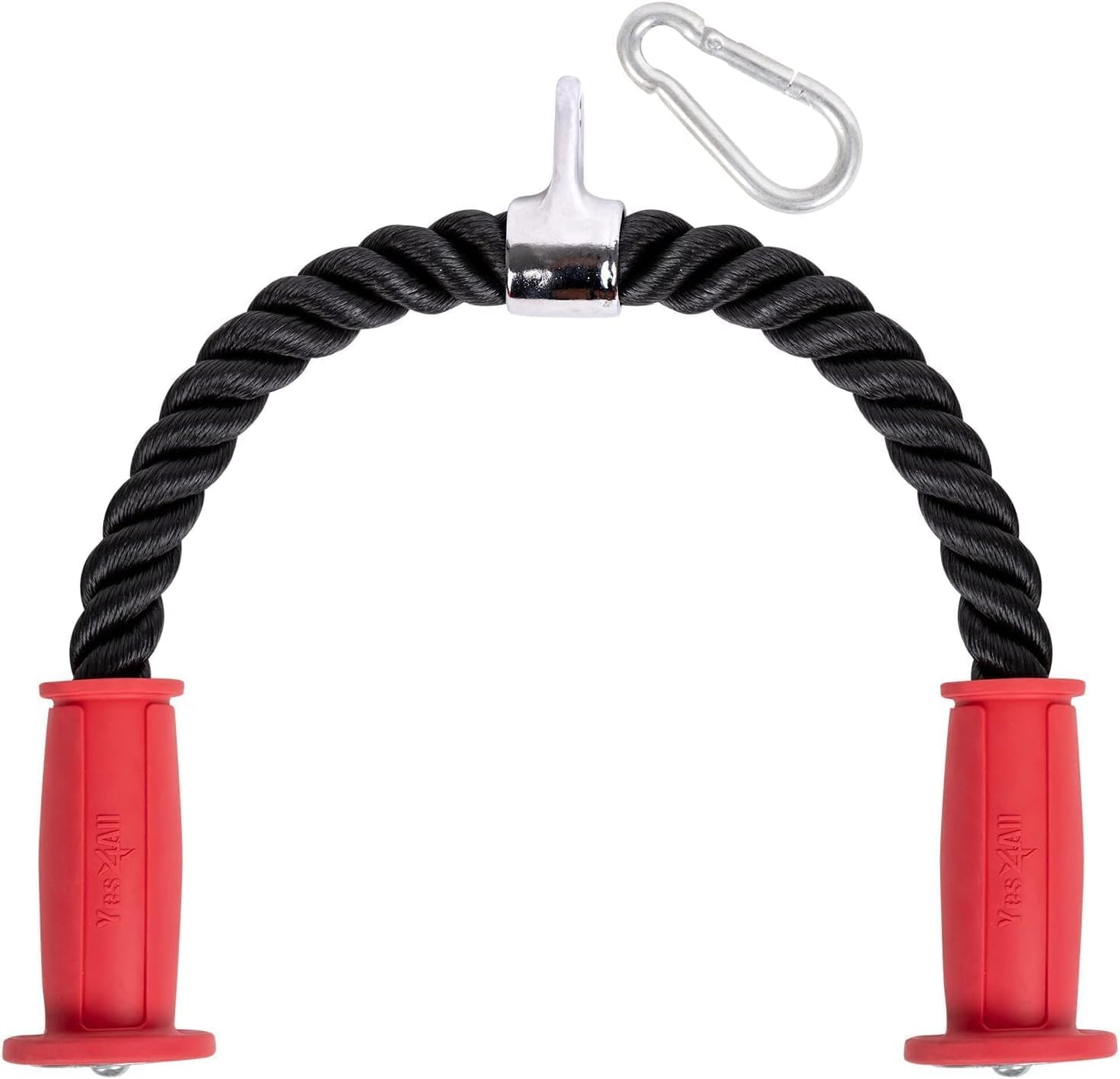 Corde Triceps Musculation avec Mousqueton pour Poulie Fitness Tirage Haute et Basse Renforcement Musculaire