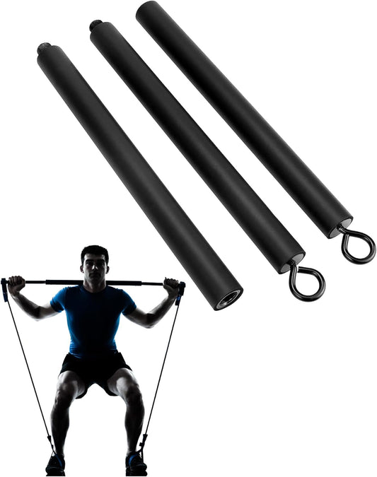 Barre de Fitness pour Bandes de Résistance Détachable 108 cm – Accessoire Musculation Maison et Salle de Sport – Charge Maximale 360 kg