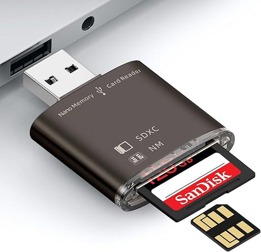 Lecteur Carte Mémoire USB 3.0 NM & SD – Adaptateur Nano Memory Huawei Haute Vitesse pour PC Smartphone
