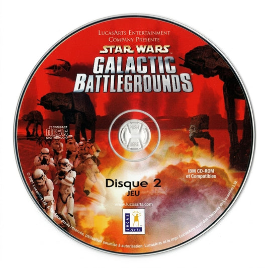 Star Wars Galactic Battlegrounds – Disque 2 Jeu – PC CD-ROM – Sans Clé – Disque Seul