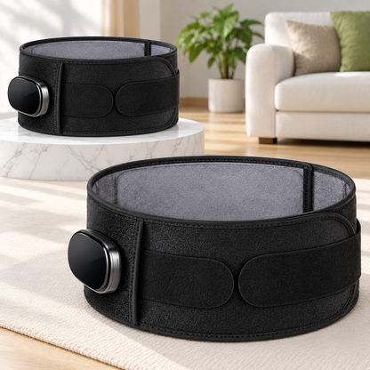 Cinturón lumbar calefactable inalámbrico con masaje y recargable – Alivio de espalda, ciática y lumbalgia, calor ajustable, hombre y mujer