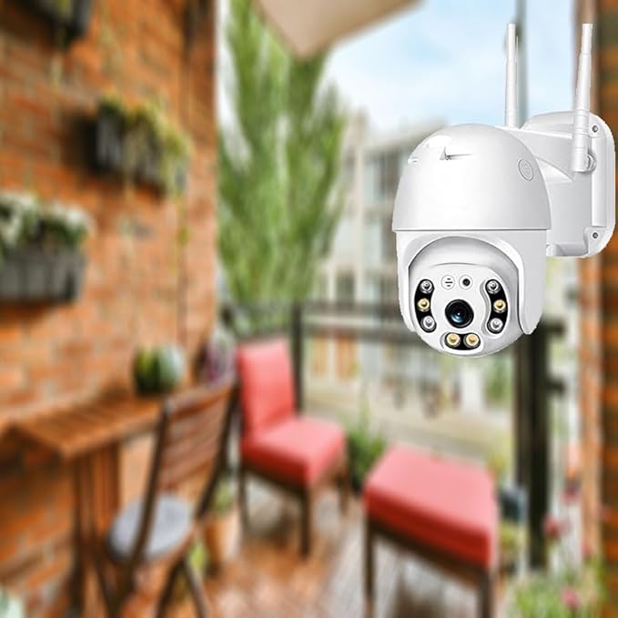 Caméra de surveillance WiFi extérieure sans fil 1080p – Vision nocturne, détection de mouvement, étanche – Sécurité maison intérieur/extérieur