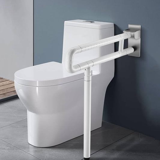 Barre d’Appui Murale Pliable pour WC – Poignée de Sécurité Salle de Bain pour Personnes à Mobilité Réduite