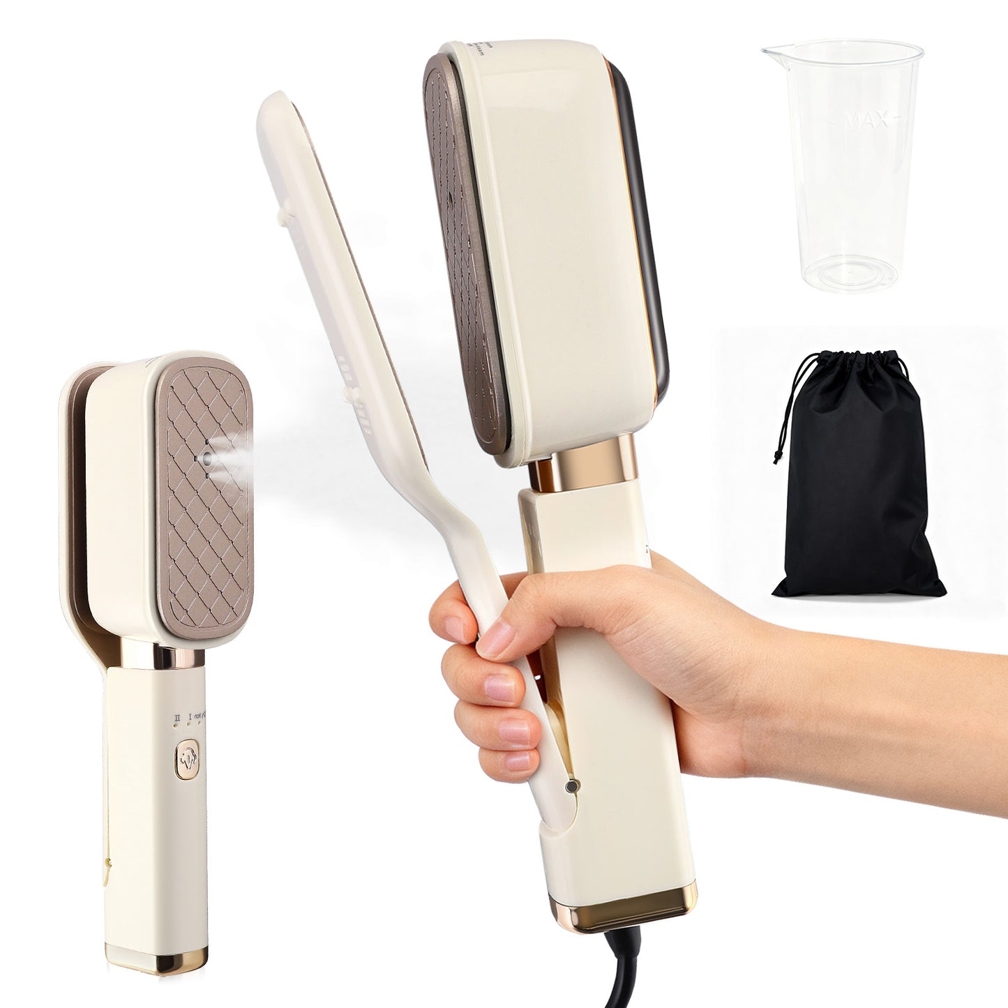 Fer à Vapeur Portatif 3-en-1 – Défroisseur Vêtements Portable Voyage – Repassage Rapide