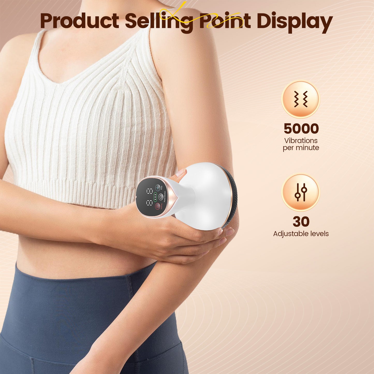 Appareil de Ventouses Électriques Massage Anti-Cellulite – Massage Chauffant Guasha Sous Vide