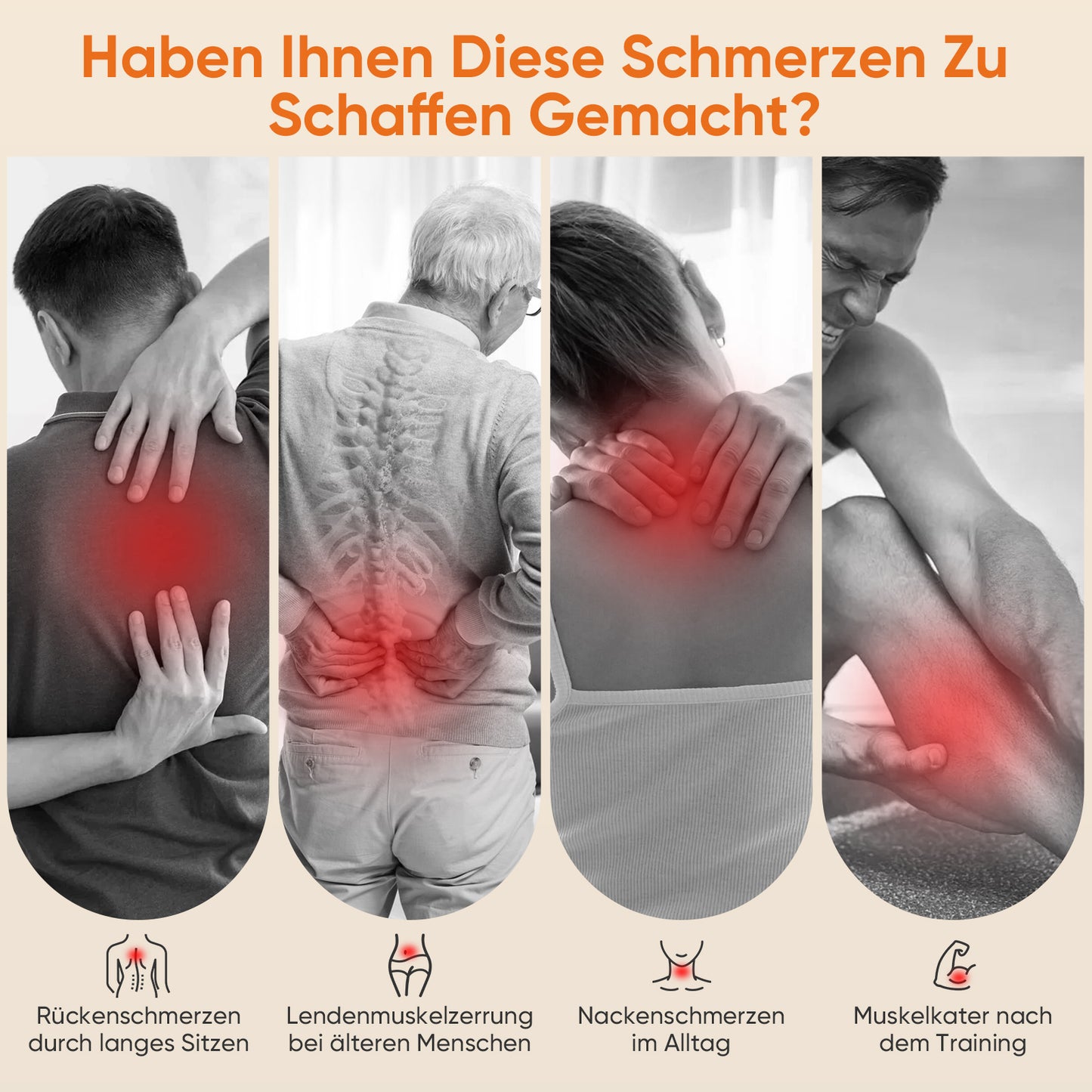 Pistolet de Massage 30 Niveaux – Masseur Musculaire Profond Tête Cou Bras Jambes – 3 Modes