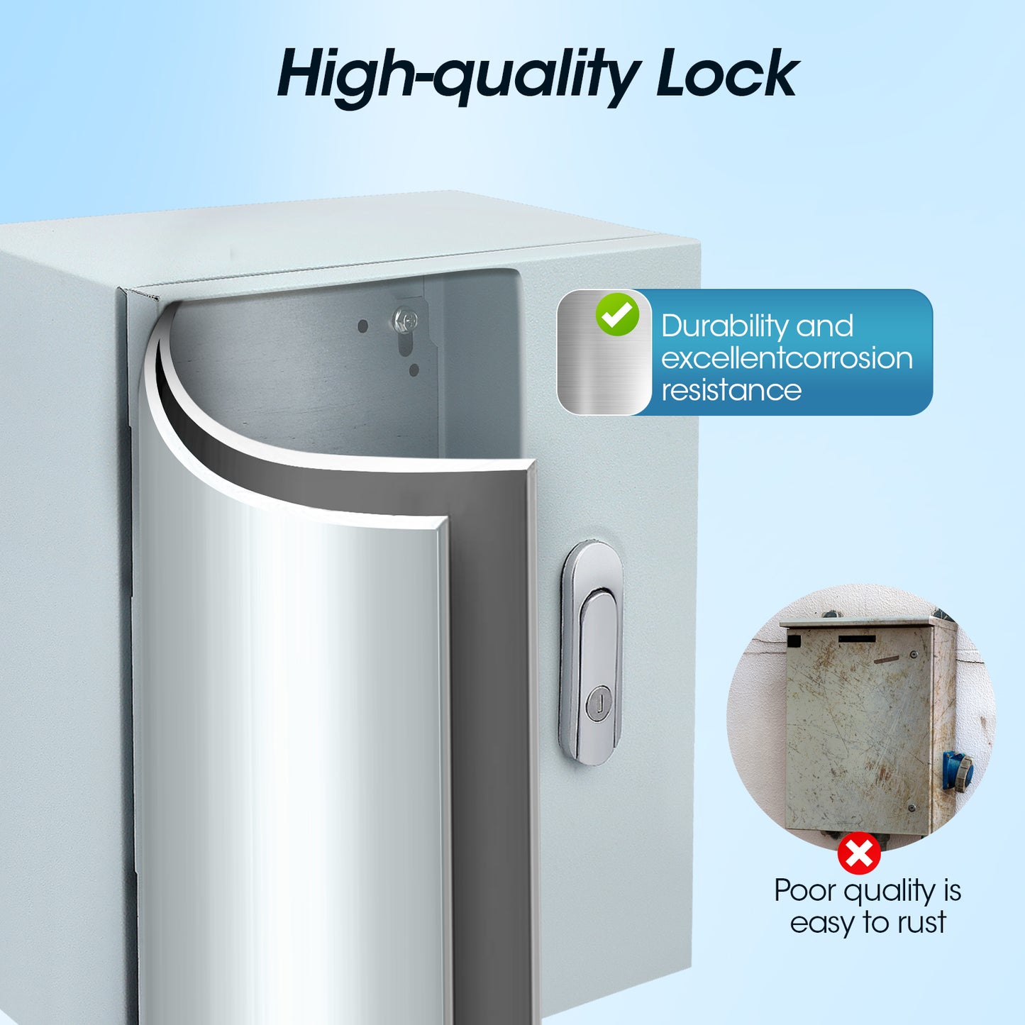 Boîtier de Distribution Électrique Étanche – Boîte de Connexion Murale Inox Extérieur – Coffret Électrique