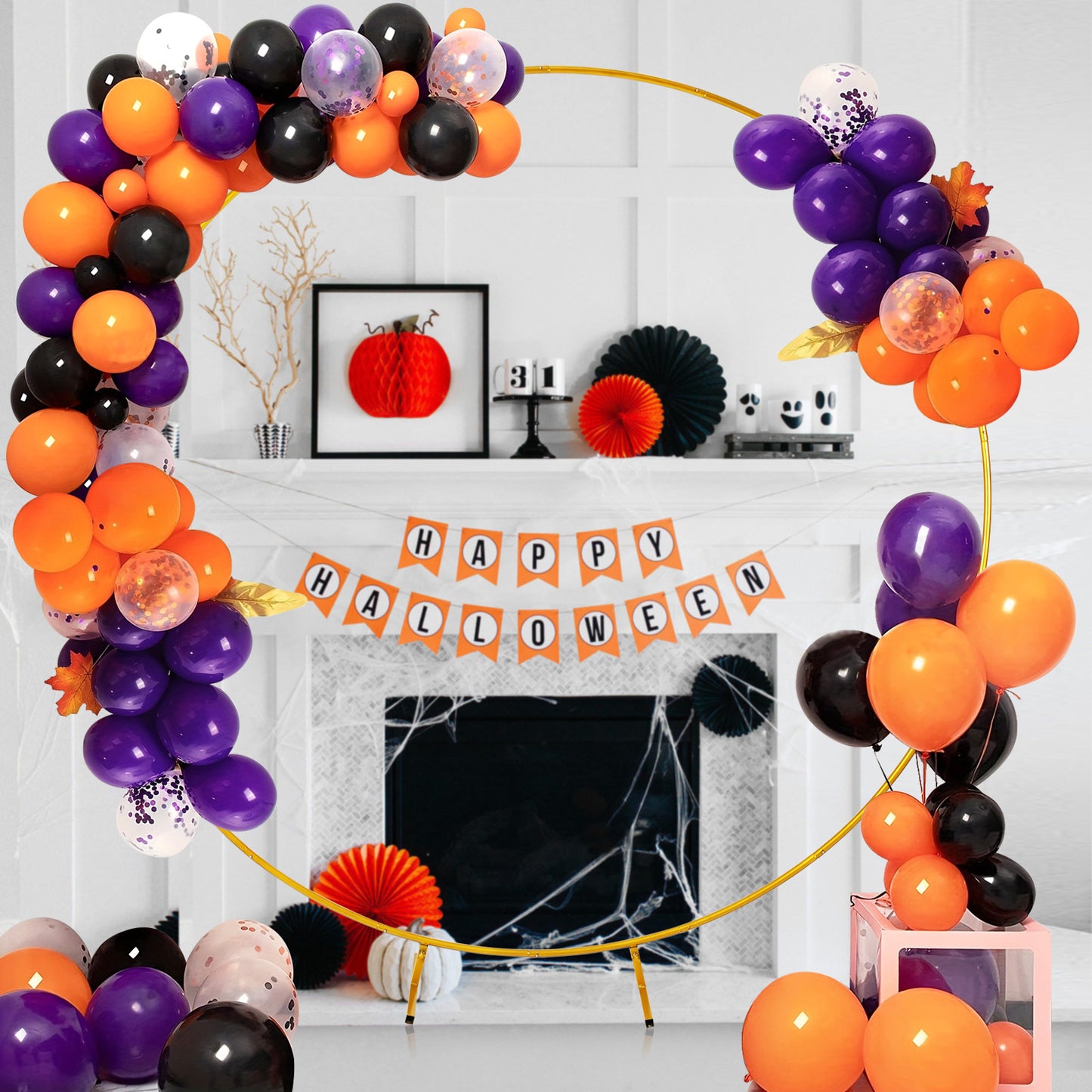 Arche Circulaire Métal 2,2 m – Support Décoration Mariage et Ballons – Cadre Rond pour Fêtes et Événements