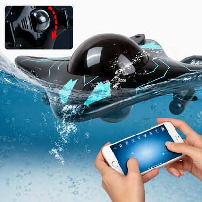 Mini Sous-Marin RC Wi-Fi avec Caméra HD – Drone Aquatique Télécommandé Smartphone | Vidéo Temps Réel Piscine Lac