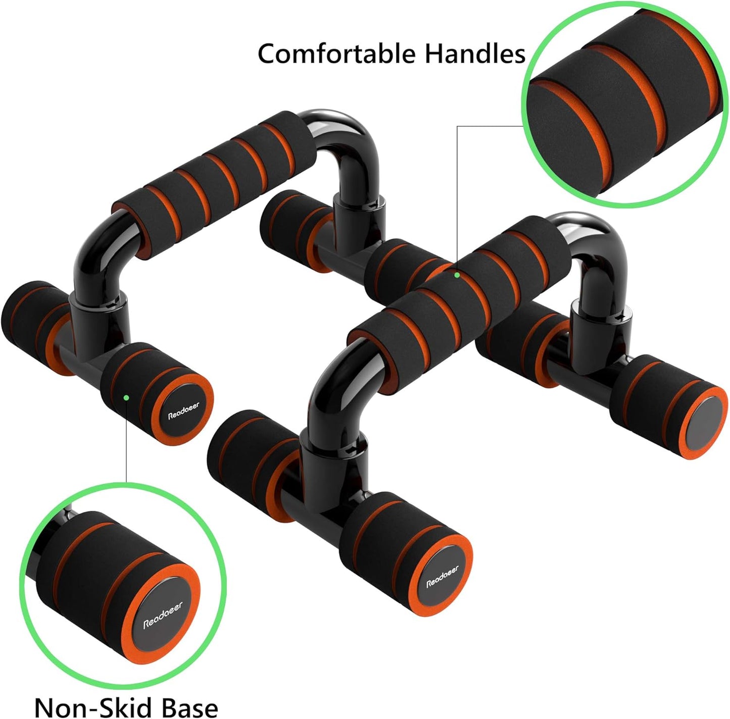 Poignées de Pompes Antidérapantes Push Up Bars pour Musculation Fitness Renforcement du Haut du Corps